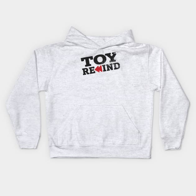 Distressed Toy Rewind Kids Hoodie by Toy Rewind Podcast